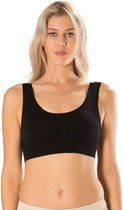 Bamboe Sport BH's Tanktops - 95% Bamboe - Zwart - Maat XL -  Antibacterieel - Hoge Kwaliteit