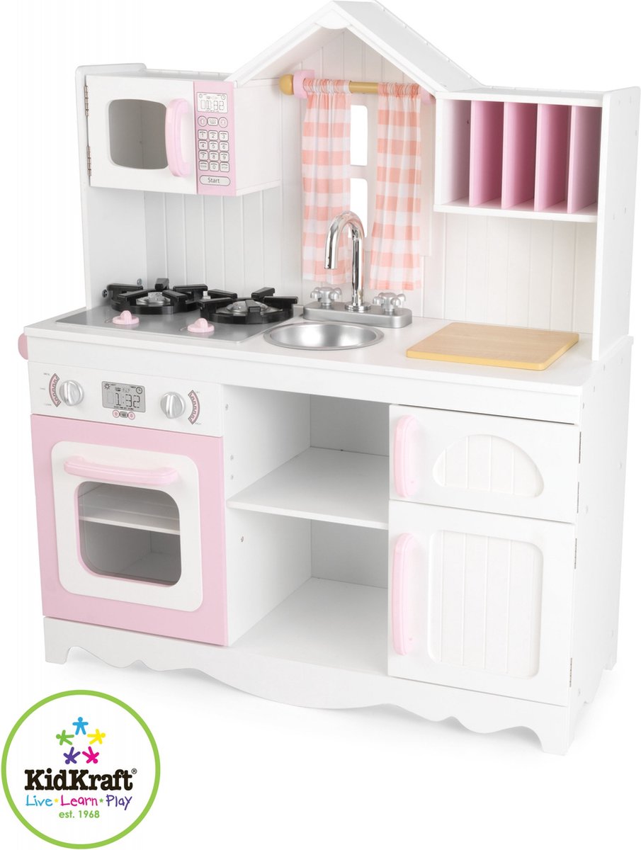 KidKraft Moderne Country Houten Keukentje — afbeelding 7