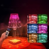 Pico NL® Kristal Lamp met 16 Kleuren - 3D Tafellamp Woonkamer en Slaapkamer - Sfeerverlichting Binnen - Met Afstandsbediening en Touch Control