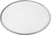 Veluw® Pizzaplaat met Gaasbodem / Pizzaplaat voor oven - Aluminium - Ø40cm