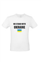 T shirt Oekraine We Stand With Ukraine met vlag | Ukraine |Shirt met Oekraine vlag | OPBRENGST NAAR OEKRAÏNE!