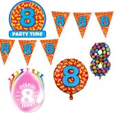 8 jaar Verjaardag Versiering Happy Party XL