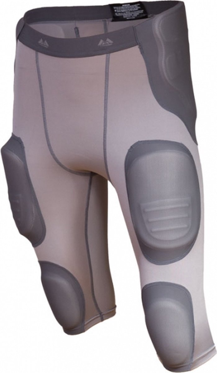 MM - NFL - American Football - 7-Piece  Integrated Girdle - Volwassenen - Grijs - 3XL