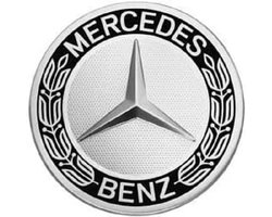 Mercedes-Benz naafdoppen 75mm - zwarte naafkappen voor originele velgen B66470201