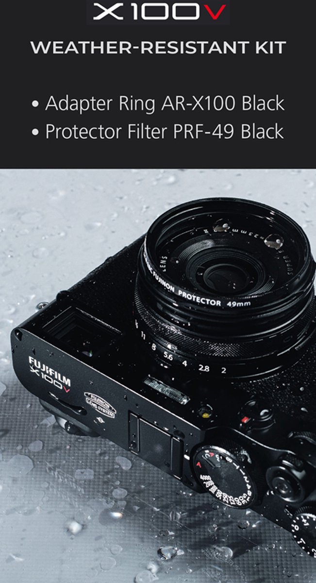 Fujifilm X100V Weather Resistant Kit Black (Ar-X100+PRF-49)
