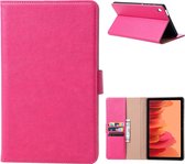 Hoes Geschikt voor Samsung Tab S6 lite Hoes Premium Luex Leren Bookcase Pink - Samsung Galaxy S6 lite hoes Boekmodel - Samsung S6 lite hoesje - Samsung Tab S6 lite hoesje