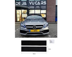 OEM Line® Frameloze Kentekenplaathouder Klittenband - Zwart - Nummerplaat houder raamloos randloos - zonder frame / raam / rand - Zelfklevend - Sterke Hechting & Weerbestendig