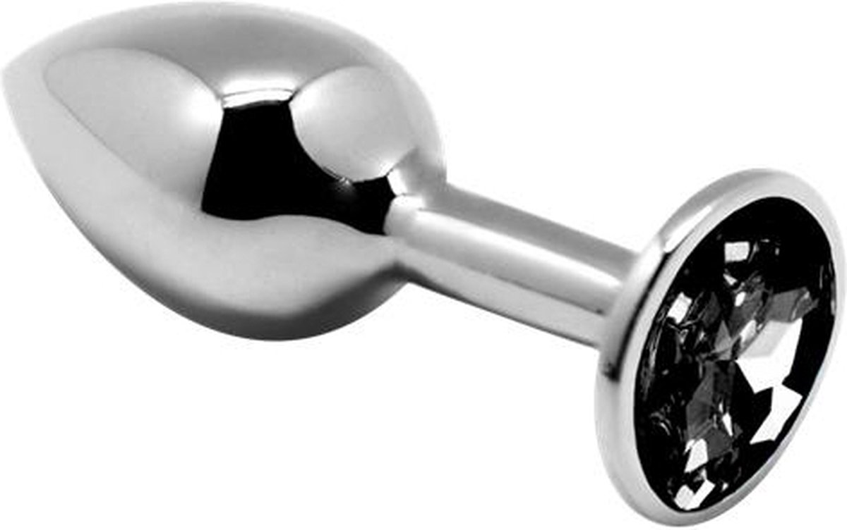 Goedkoopste Butt Plug with Black Jewel Size S