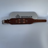 WooDuck - Viking Bronzen Armband - Leder