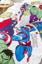 Özdilek Avengers Team Eenpersoons Disney gelicentieerde elastische hoeslaken kinder dekbedovertrekset