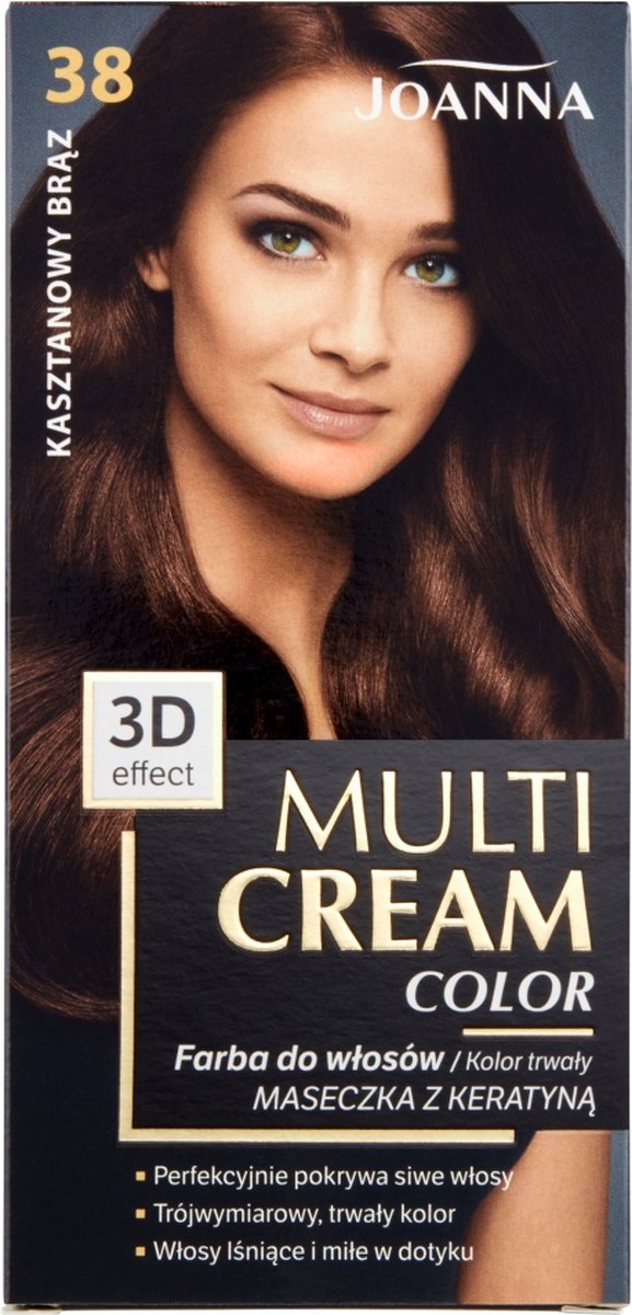 Joanna - Multi Cream Color Hair Dye 38 Chestnut Brown