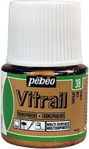 Glasverf - 38 Gold - Transparant - Pebeo Vitrail - 45 ml