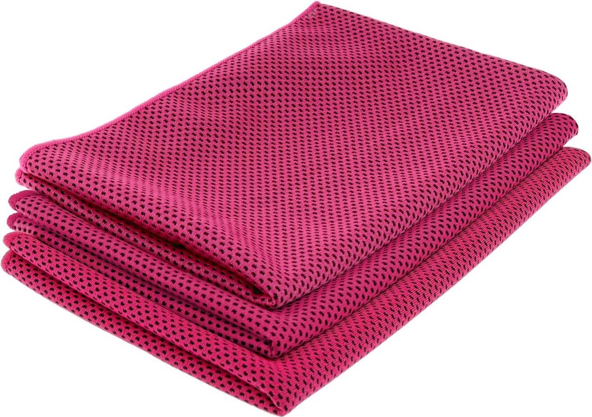 Doodadeals® | 4 stuks | Cool Towel | Roze | Instant Cool Ice Towel | Snel Droog Microvezel | Sport Handdoek