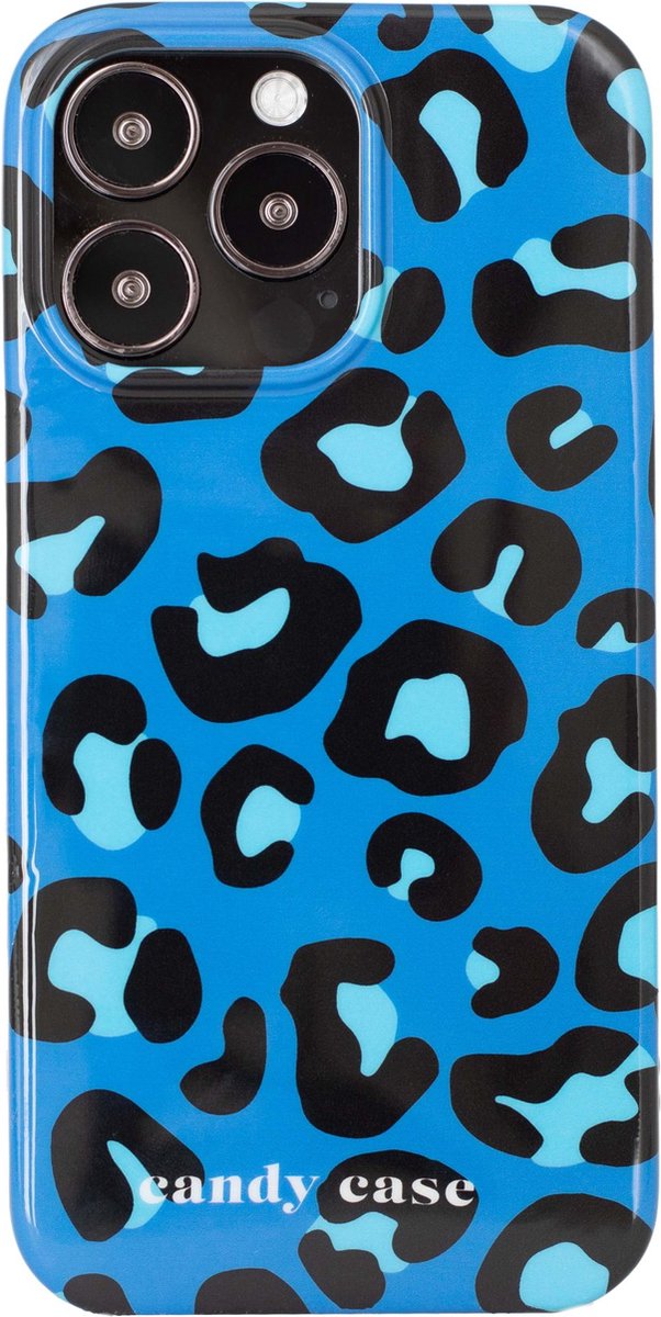 Candy Leopard Blue iPhone hoesje - iPhone SE (2020) / iPhone 8 / iPhone 7 / iPhone 6 / iPhone 6s