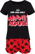 Zwart-rode damespyjama met korte mouwen - Minnie Mouse DISNEY / L