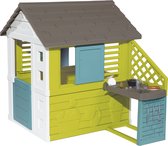 Smoby Pretty House + zomerkeuken - 145 x 110 x 127 cm - Speelhuis