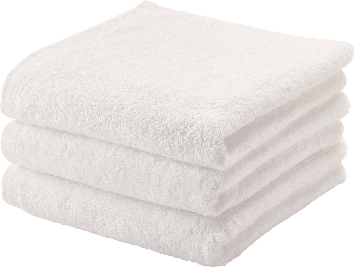 Aquanova handdoek London - 55x100 cm - Set van 6 - Ivoor