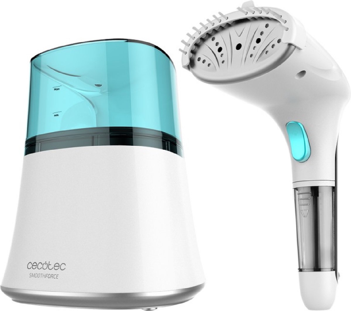 Cecotec verticaal stoomstrijkijzer SmoothForce 2000 Smart, 1200 W, elimineert rimpels, geurtjes en desinfecteert, verwarming