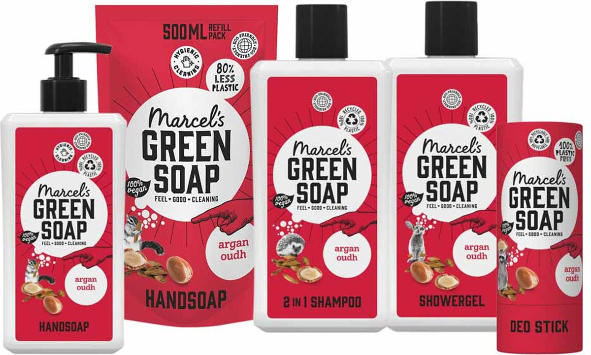 Marcel's Green Soap Argan & Oudh Verzorging Pakket