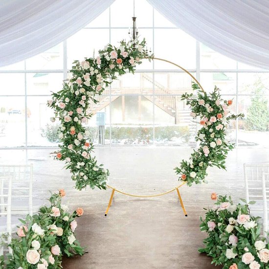 Arche Mariage Carrée Métal Doré 2x2.1m – Support Élégant Pour Décoration Cérémonie & Fête