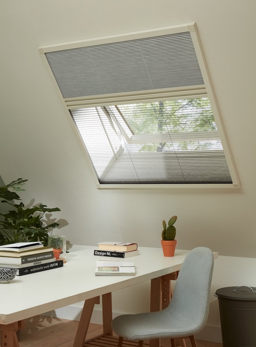 Bruynzeel Duo-plissé s500 81x121 wit