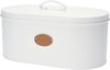 Boîte à pain métal blanc Luxe 33 x 18 x 15 cm - Boîtes à pain à pain / boîtes à pain / contenants pour aliments frais - Stockage pain / petits pains