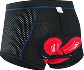 QualityB4Quantity Fiets ondergoed unisex - fietsbroek met zeem - BLAUW - S
