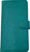 iPhone 12 / 12 Pro Turquoise Stevige Portemonnee Wallet Case - Pasjeshouder - boek Telefoonhoesje Kunstleer - Book case - 2x Gratis Screen Protector