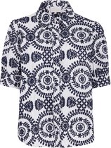 Minus Blouse Daysia Shirt Mi4461  9425 Black Iris Embroidery Dames Maat - W38