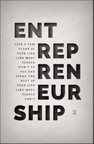 Walljar - Entrepreneurship - Muurdecoratie - Poster