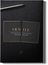 Walljar - Hustle Until - Muurdecoratie - Canvas schilderij