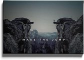 Walljar - Make The Jump - Muurdecoratie - Canvas schilderij