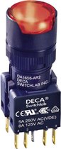 DECA ADA16S6-MR2-A2GR Druktoets 250 V/AC 5 A 2x uit/(aan) Moment Rood IP65 1 stuk(s)
