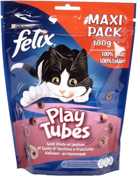 4x - Felix - Playtubes - Kalkoen & Ham - 180g