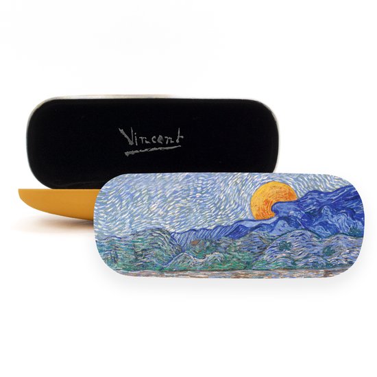 Brillenkoker , Vincent van Gogh, Landschap met korenscholven