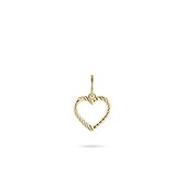 Jewels Inc. - Pendentif - Coeur avec zircone Wit - 10 mm - Or jaune 14 carats