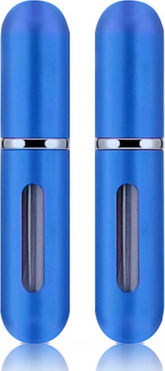 Scenty® - Parfum Verstuiver Navulbaar - Mini Parfum Flesje - Reisflesje - Blauw - 2 stuks