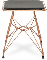 Barkruk brons - tuinkruk - terras kruk - design kruk - brons stoel - 45x34x41 -