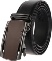 Camel lederen riem zonder gaatjes met automatische gesp voor heren ( model L131 )