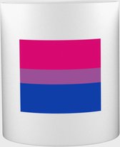 Akyol® Bisexual Mok met opdruk | biseksueel pride | Regenboog | Lgbt | 350 ML inhoud