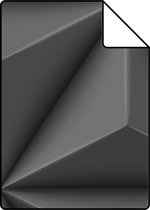 Proefstaal ESTAhome behang grafisch 3D motief donkergrijs - 139343 - 26,5 x 21 cm