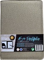 A5 Portfolio inclusief 25 vel schrijfblok Beige