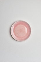 Portugees servies - salade bord licht roze - servies - keramiek - set van 4 - 22 cm rond