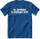 Ik Spreek Vloeiend Kat - Katten T-Shirt Kleding Cadeau | Dames - Heren - Unisex | Kat / Dieren shirt | Grappig Verjaardag kado | Tshirt Met Print | - Donker Blauw - S