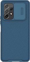 Nillkin - Samsung Galaxy A53 Hoesje - Privacy Back Case Donker Blauw