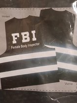 waarschuwingsvest FBI Female body inspector