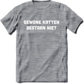 Gevonden Katten - Katten T-Shirt Kleding Cadeau | Dames - Heren - Unisex | Kat / Dieren shirt | Grappig Verjaardag kado | Tshirt Met Print | - Donker Grijs - Gemaleerd - XL
