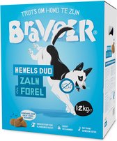 Bravoer Hemels Duo Zalm & Forel - Hondenvoer - 12 kilo