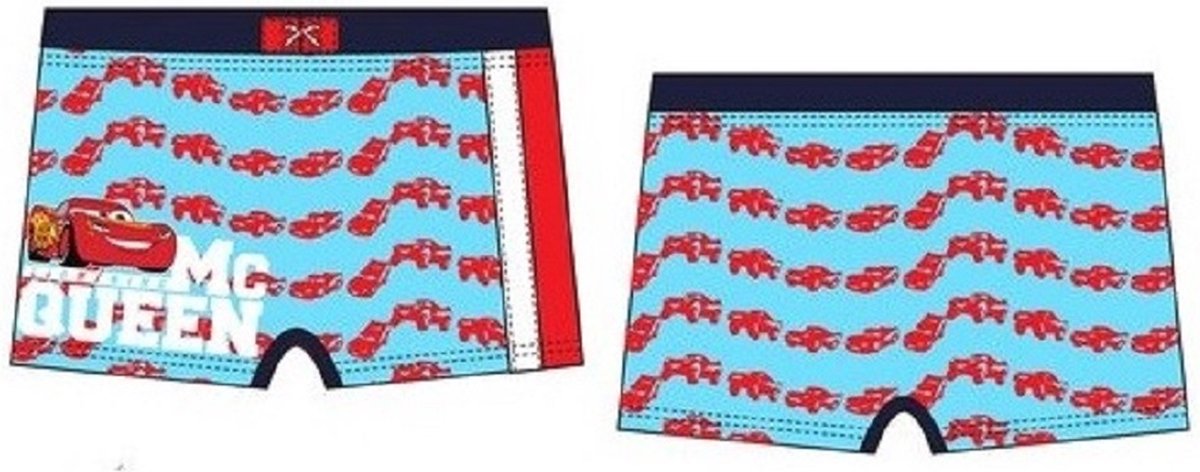 Disney Cars zwembroek - lichtblauw - Lightning McQueen zwemboxer - maat 98