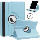 LuxeBass Hoesje geschikt voor  iPad 10.2 (2019 / 2020) - 360° Bookcover - Lichtblauw - telefoonhoes - gsm hoes - telefoonhoesjes